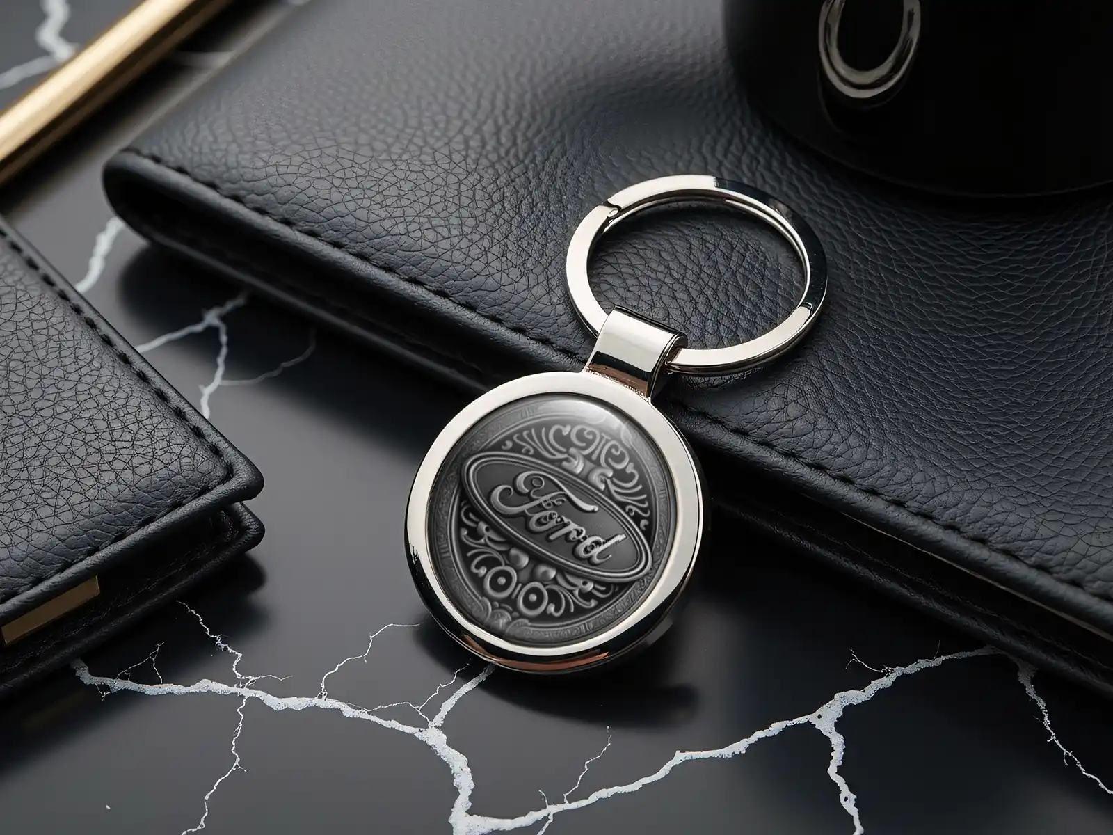Ford Porte-clés Logo Métal Premium Unique